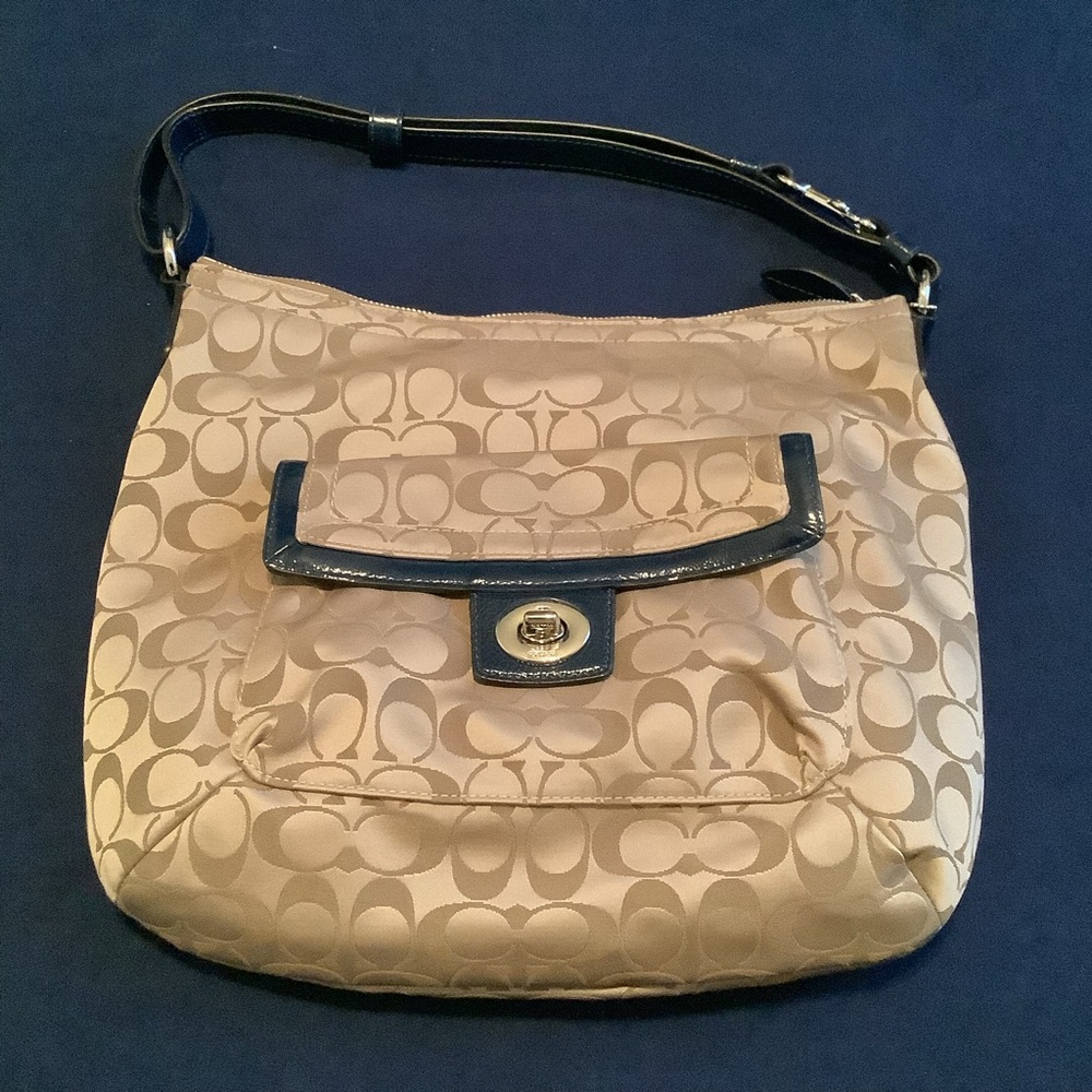 Coach Penelope Signature Sateen convertible crossbody shoulder bag
